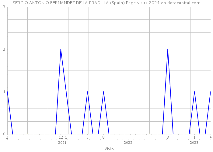 SERGIO ANTONIO FERNANDEZ DE LA PRADILLA (Spain) Page visits 2024 