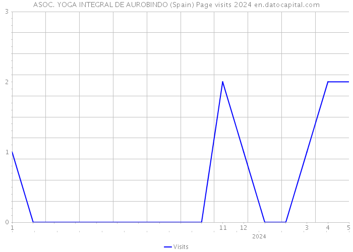 ASOC. YOGA INTEGRAL DE AUROBINDO (Spain) Page visits 2024 