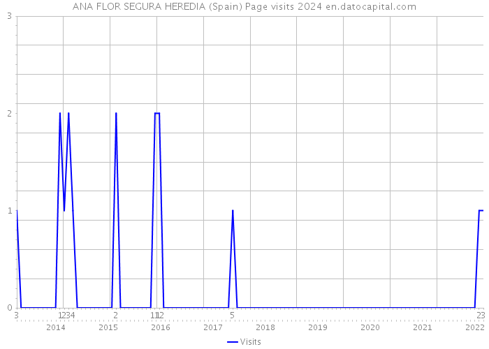 ANA FLOR SEGURA HEREDIA (Spain) Page visits 2024 