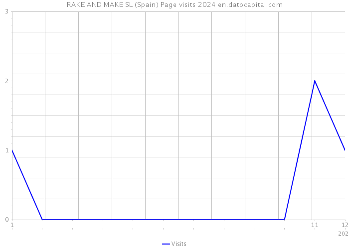 RAKE AND MAKE SL (Spain) Page visits 2024 