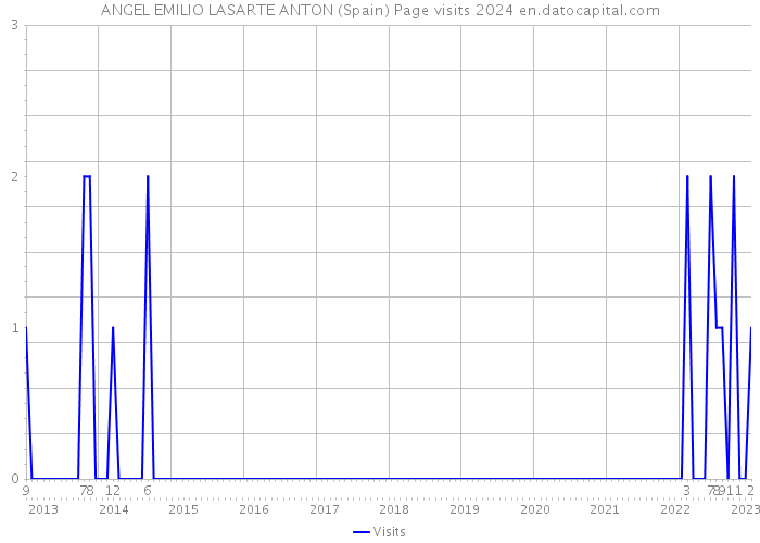 ANGEL EMILIO LASARTE ANTON (Spain) Page visits 2024 