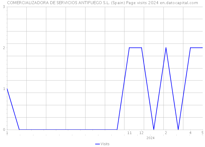 COMERCIALIZADORA DE SERVICIOS ANTIFUEGO S.L. (Spain) Page visits 2024 