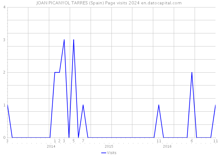 JOAN PICANYOL TARRES (Spain) Page visits 2024 