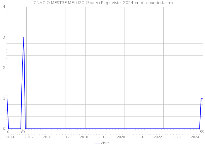 IGNACIO MESTRE MELLIZO (Spain) Page visits 2024 