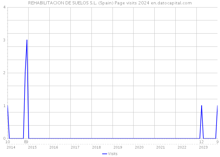 REHABILITACION DE SUELOS S.L. (Spain) Page visits 2024 