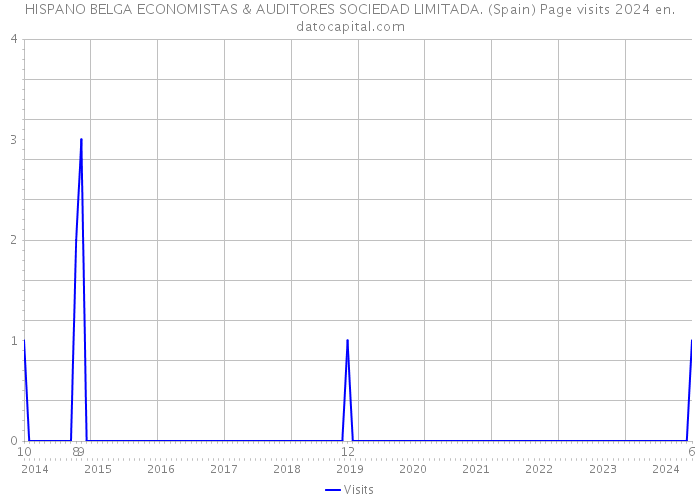 HISPANO BELGA ECONOMISTAS & AUDITORES SOCIEDAD LIMITADA. (Spain) Page visits 2024 