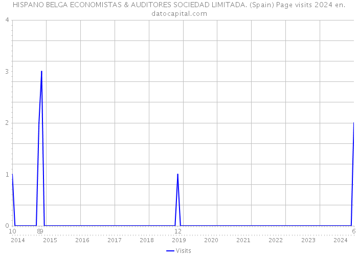 HISPANO BELGA ECONOMISTAS & AUDITORES SOCIEDAD LIMITADA. (Spain) Page visits 2024 