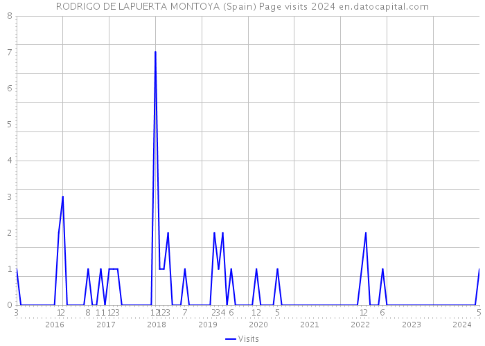 RODRIGO DE LAPUERTA MONTOYA (Spain) Page visits 2024 