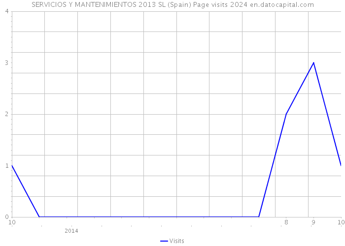 SERVICIOS Y MANTENIMIENTOS 2013 SL (Spain) Page visits 2024 