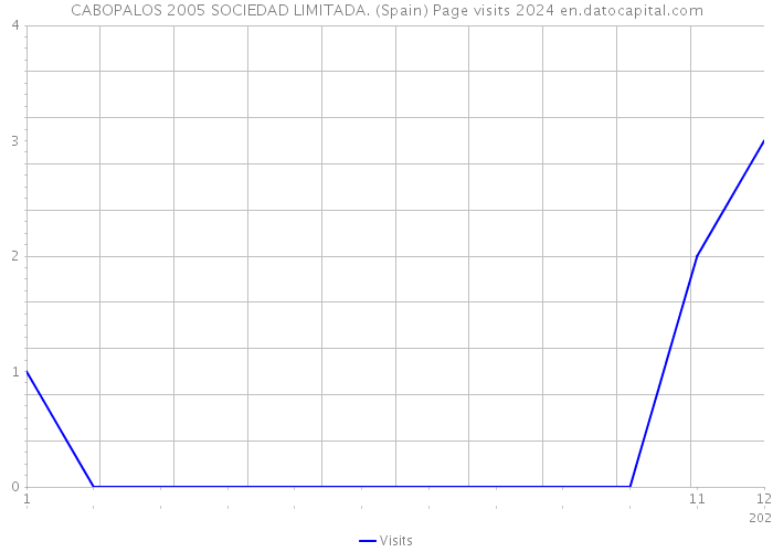 CABOPALOS 2005 SOCIEDAD LIMITADA. (Spain) Page visits 2024 
