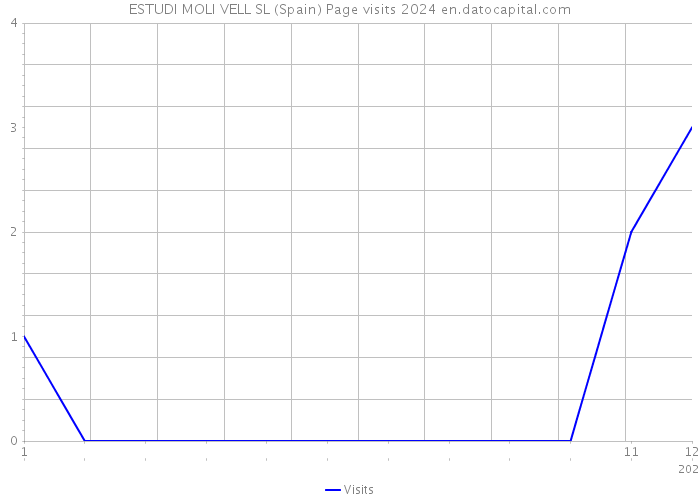 ESTUDI MOLI VELL SL (Spain) Page visits 2024 