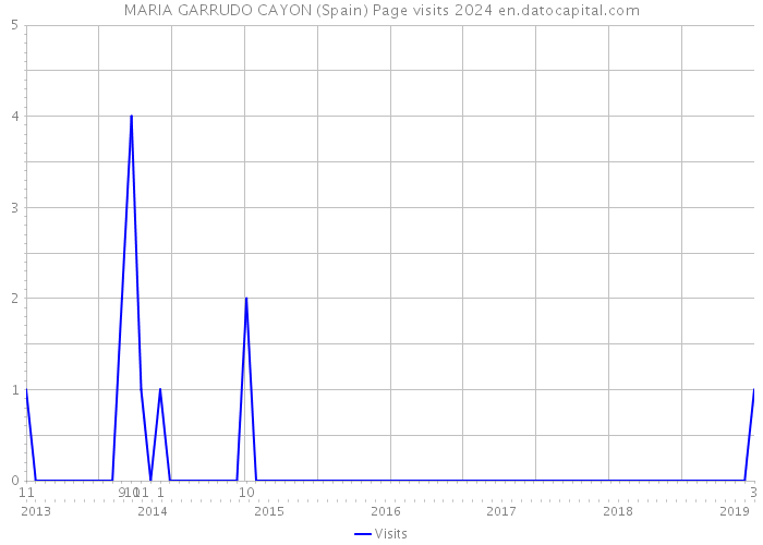 MARIA GARRUDO CAYON (Spain) Page visits 2024 