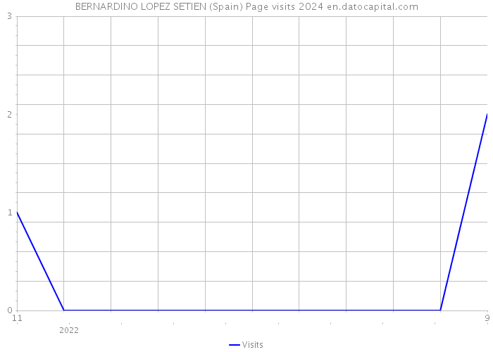 BERNARDINO LOPEZ SETIEN (Spain) Page visits 2024 