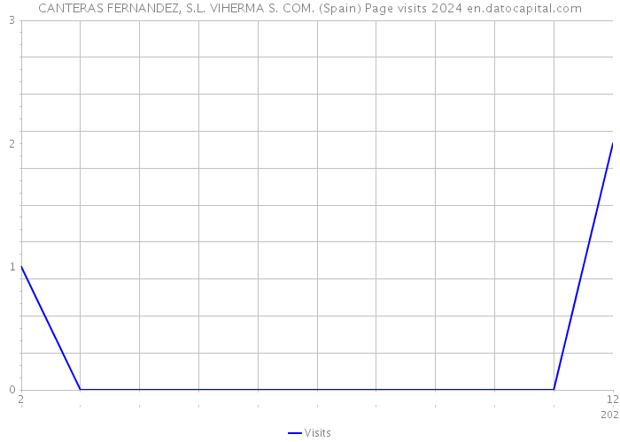 CANTERAS FERNANDEZ, S.L. VIHERMA S. COM. (Spain) Page visits 2024 