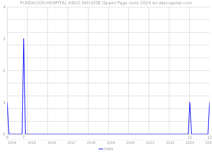 FUNDACION HOSPITAL ASILO SAN JOSE (Spain) Page visits 2024 