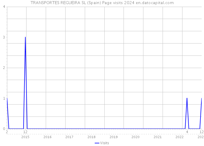 TRANSPORTES REGUEIRA SL (Spain) Page visits 2024 