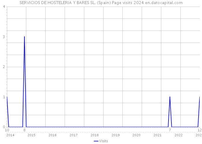 SERVICIOS DE HOSTELERIA Y BARES SL. (Spain) Page visits 2024 