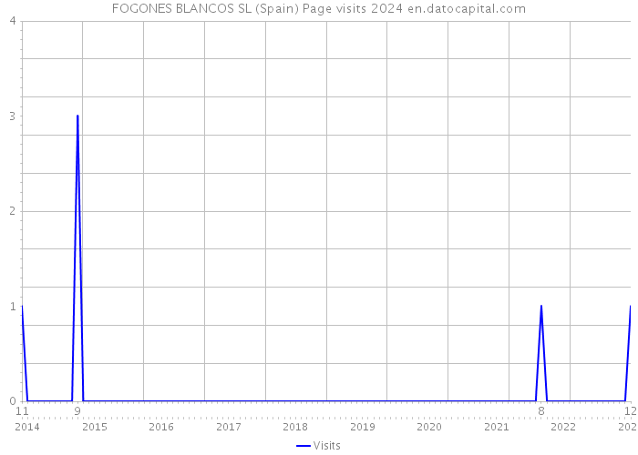 FOGONES BLANCOS SL (Spain) Page visits 2024 