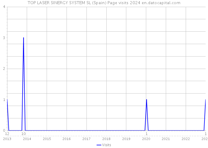 TOP LASER SINERGY SYSTEM SL (Spain) Page visits 2024 