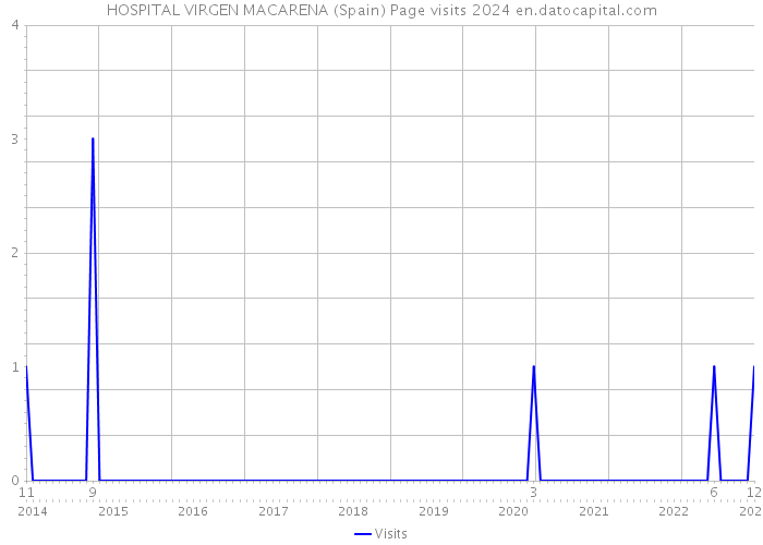 HOSPITAL VIRGEN MACARENA (Spain) Page visits 2024 