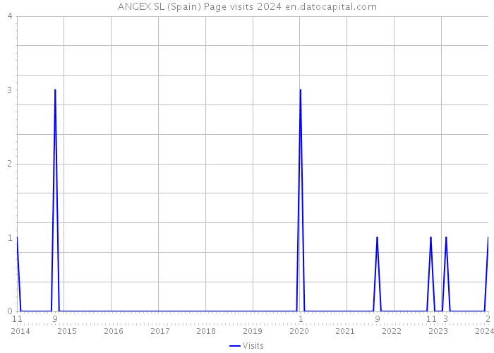 ANGEX SL (Spain) Page visits 2024 