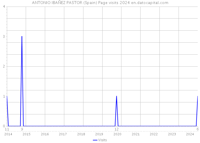 ANTONIO IBAÑEZ PASTOR (Spain) Page visits 2024 