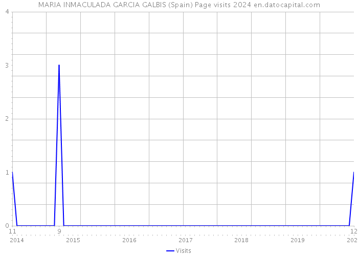 MARIA INMACULADA GARCIA GALBIS (Spain) Page visits 2024 