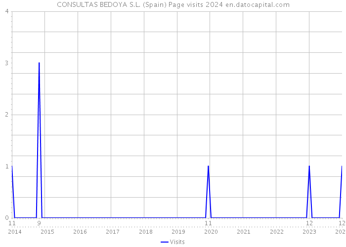 CONSULTAS BEDOYA S.L. (Spain) Page visits 2024 