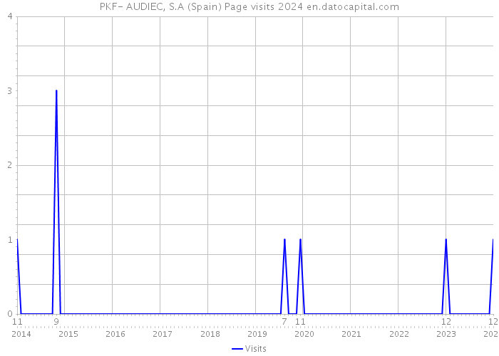 PKF- AUDIEC, S.A (Spain) Page visits 2024 