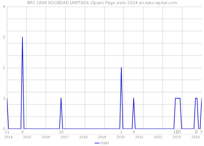BRC 1899 SOCIEDAD LIMITADA (Spain) Page visits 2024 