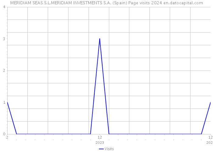 MERIDIAM SEAS S.L.MERIDIAM INVESTMENTS S.A. (Spain) Page visits 2024 