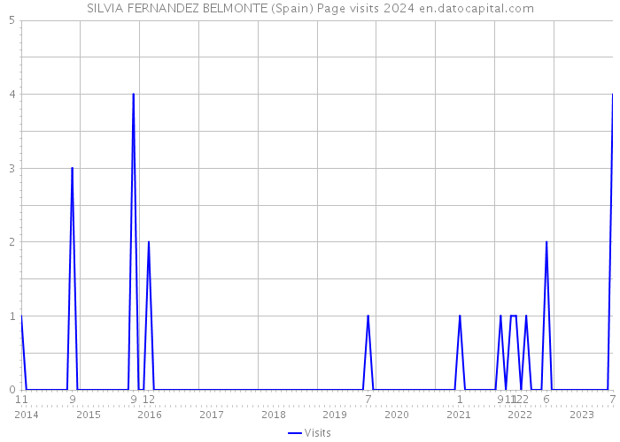 SILVIA FERNANDEZ BELMONTE (Spain) Page visits 2024 