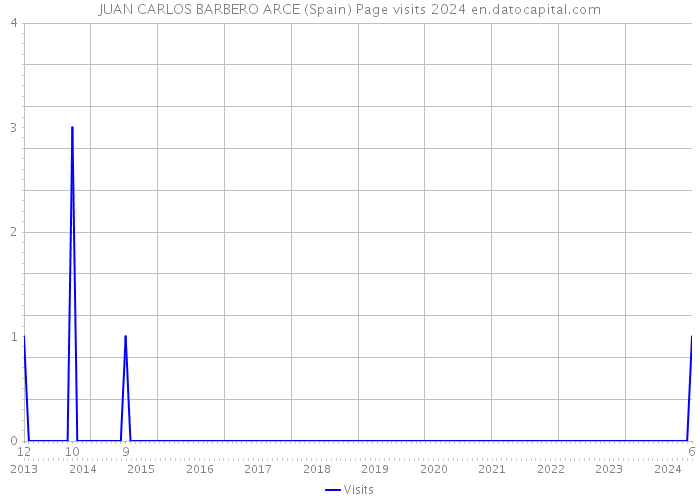 JUAN CARLOS BARBERO ARCE (Spain) Page visits 2024 