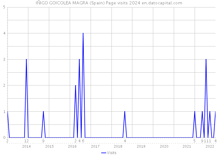 IÑIGO GOICOLEA MAGRA (Spain) Page visits 2024 