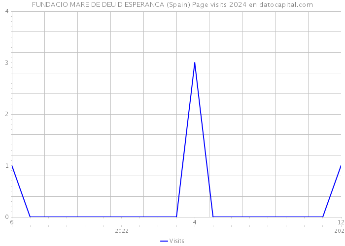 FUNDACIO MARE DE DEU D ESPERANCA (Spain) Page visits 2024 