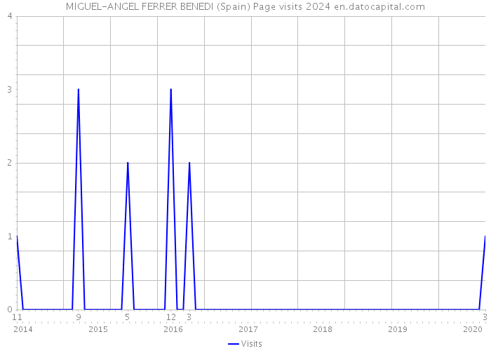 MIGUEL-ANGEL FERRER BENEDI (Spain) Page visits 2024 