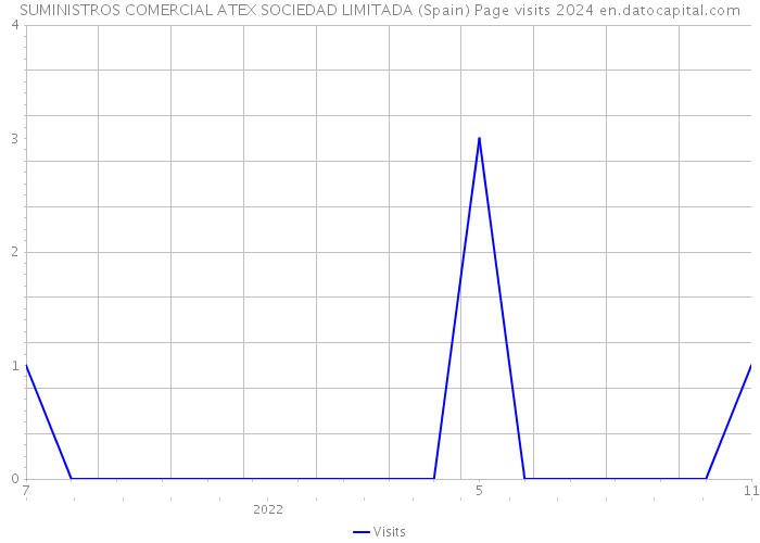 SUMINISTROS COMERCIAL ATEX SOCIEDAD LIMITADA (Spain) Page visits 2024 