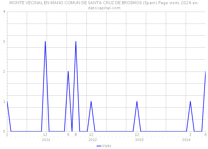 MONTE VECINAL EN MANO COMUN DE SANTA CRUZ DE BROSMOS (Spain) Page visits 2024 