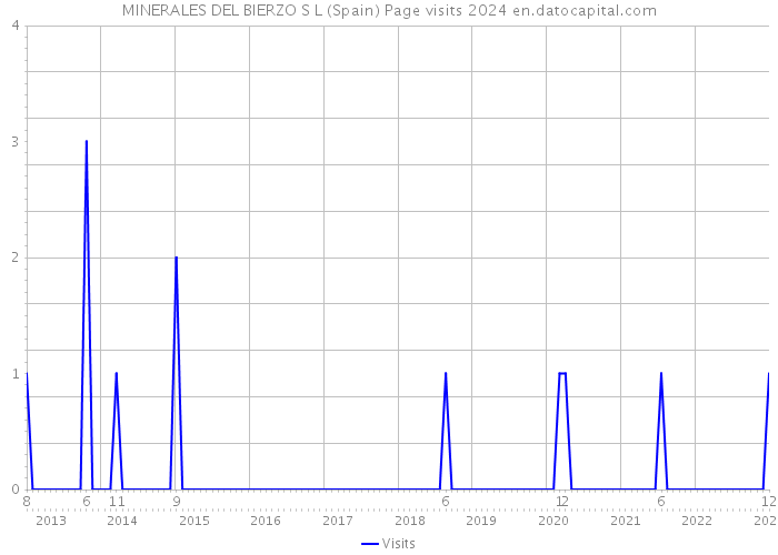 MINERALES DEL BIERZO S L (Spain) Page visits 2024 