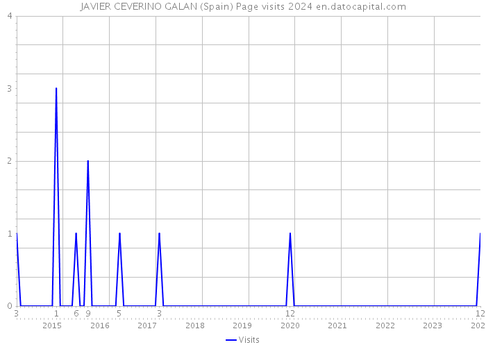 JAVIER CEVERINO GALAN (Spain) Page visits 2024 