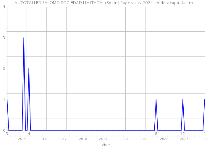 AUTOTALLER SALOMO SOCIEDAD LIMITADA. (Spain) Page visits 2024 