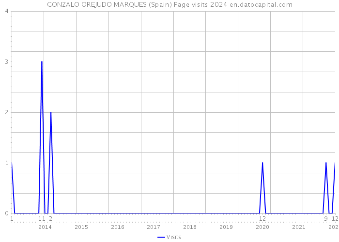 GONZALO OREJUDO MARQUES (Spain) Page visits 2024 