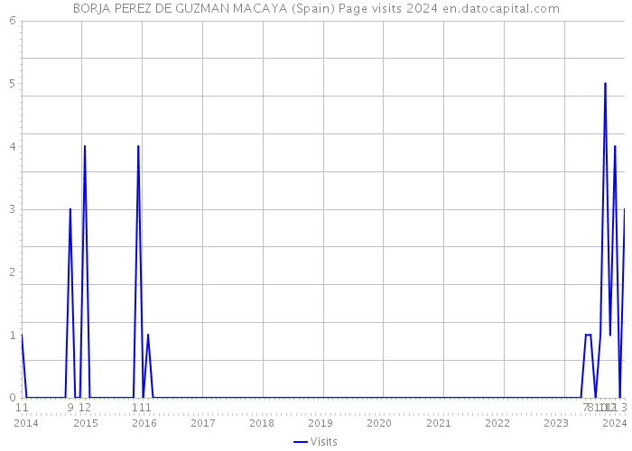 BORJA PEREZ DE GUZMAN MACAYA (Spain) Page visits 2024 