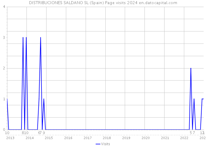 DISTRIBUCIONES SALDANO SL (Spain) Page visits 2024 