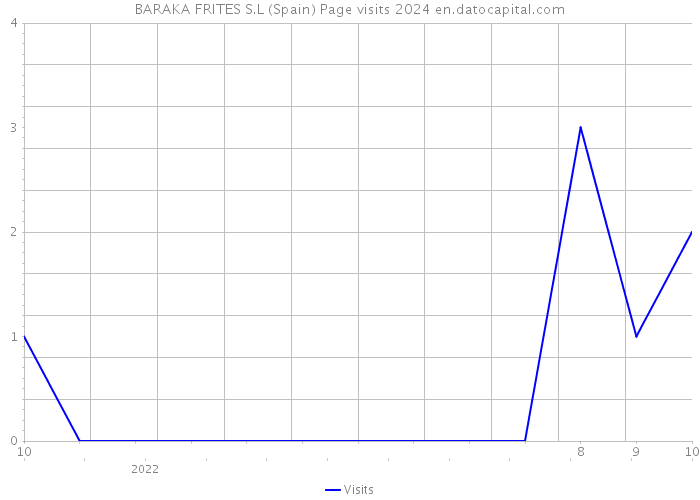 BARAKA FRITES S.L (Spain) Page visits 2024 