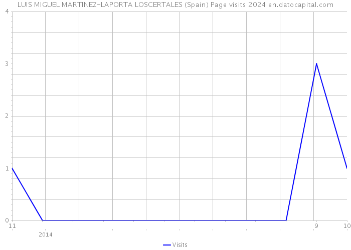 LUIS MIGUEL MARTINEZ-LAPORTA LOSCERTALES (Spain) Page visits 2024 