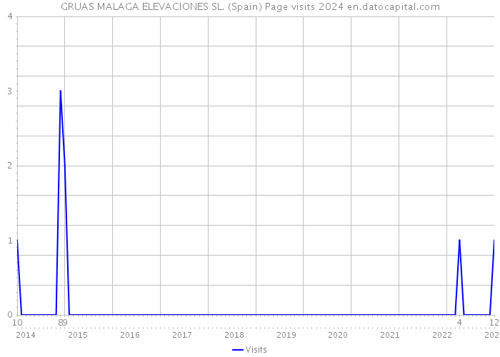 GRUAS MALAGA ELEVACIONES SL. (Spain) Page visits 2024 