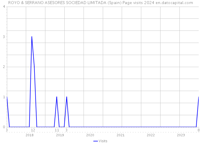ROYO & SERRANO ASESORES SOCIEDAD LIMITADA (Spain) Page visits 2024 