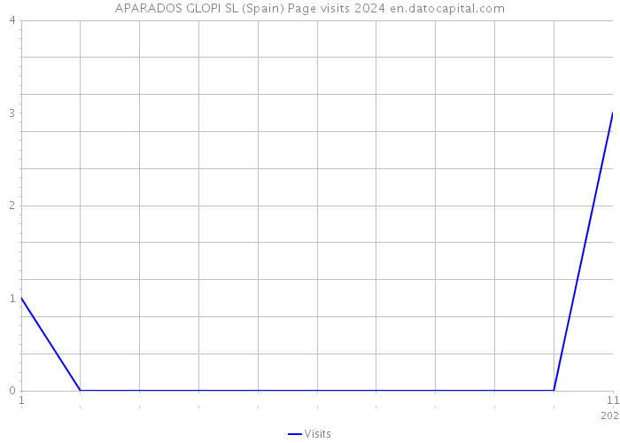 APARADOS GLOPI SL (Spain) Page visits 2024 