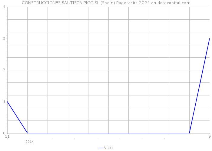 CONSTRUCCIONES BAUTISTA PICO SL (Spain) Page visits 2024 